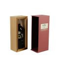 DS Wholesale Cheap Bulk Single Gift Box Dual Red Solid Sublimation Wooden Wine Box